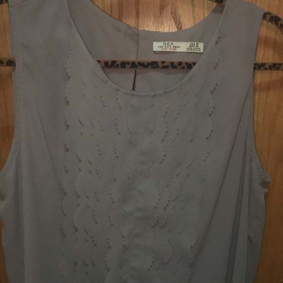 DEX SUIT SHOP GREY BLOUSE - Picture 3 of 5